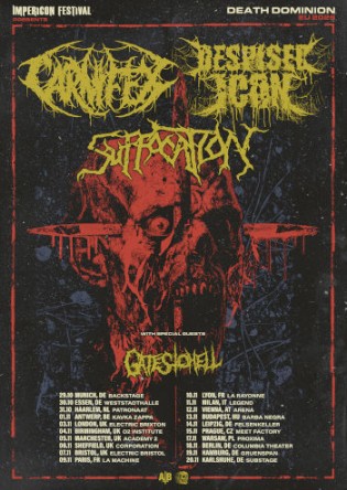 IMPERICON FESTIVAL presents DEATH DOMINION EU 2026 - DESPISED ICON, CARNIFEX, SUFFOCATION w/ Special Guests GATES TO HELL