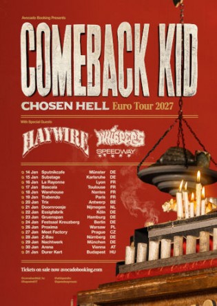 COMEBACK KID - CHOSEN HELL EURO TOUR 2027