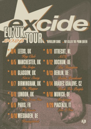 Excide Europe Summer 2026 Tour