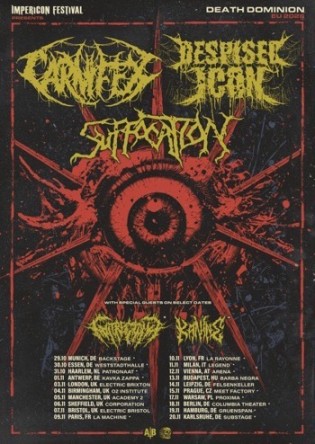 IMPERICON FESTIVAL presents DEATH DOMINION EU 2026 - DESPISED ICON, CARNIFEX, SUFFOCATION w/ Special Guests GATES TO HELL