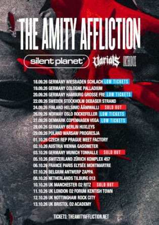 The Amity Affliction Europe 2026
